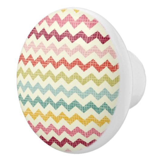 Chevron Pattern 4 Keramische Knop (Rechts)