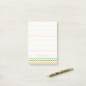 Chevron Pattern 4 Post-it® Notes (Op bureau)