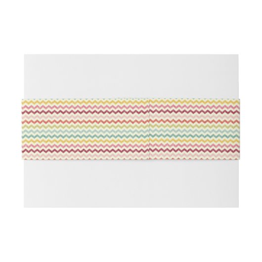 Chevron Pattern 4 Uitnodigingen Wikkel (Achterkant Voorbeeld)