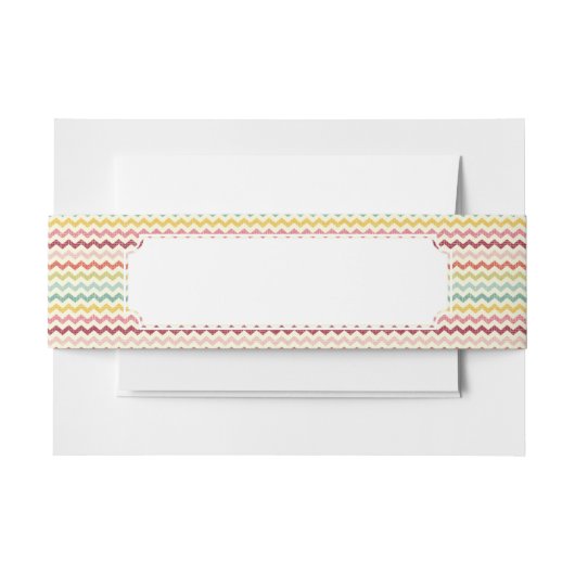 Chevron Pattern 4 Uitnodigingen Wikkel (Voorkant Voorbeeld)