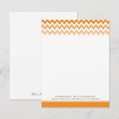 Chevron Pattern Aangepaste platte notitiekaarten ( Notitiekaartje (Voorkant / Achterkant)
