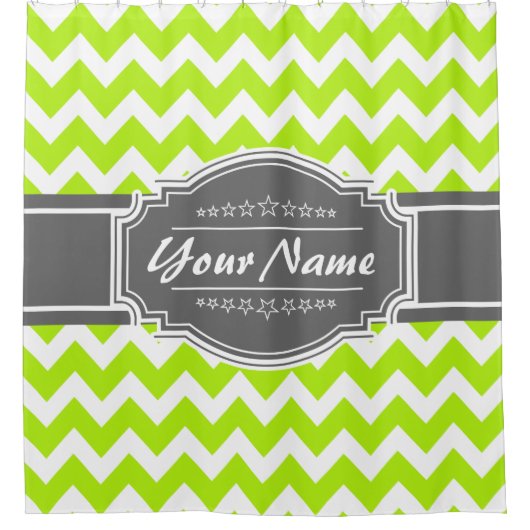 Chevron Pattern - Aangepersonaliseerd showgordijn  Douchegordijn (Voorkant)