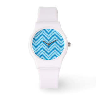 Chevron Pattern Achtergrond Horloge
