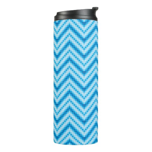Chevron Pattern Achtergrond Thermosbeker (Gedraaid links)