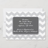 Chevron Pattern Baby Shower Invitaties Kaart (Achterkant)