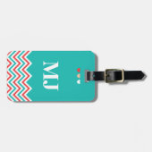 Chevron Pattern Bagagelabel met Funny Quotes (Voorkant horizontaal)