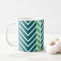 Chevron Pattern Blauwgroen