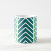 Chevron Pattern Blauwgroen Koffiemok (Center)