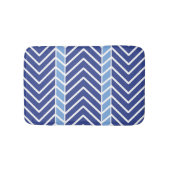 Chevron Pattern Blue Badmat (Voorkant)