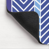 Chevron Pattern Blue Muismat (Hoek)