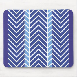 Chevron Pattern Blue Muismat