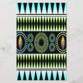 Chevron Pattern Briefpapier (Voorkant)