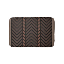Chevron Pattern Brown Badmat