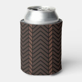 Chevron Pattern Brown Blikjeskoeler (Blikje Voorkant)