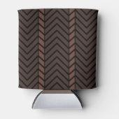 Chevron Pattern Brown Blikjeskoeler (Voorkant)