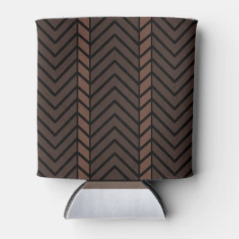 Chevron Pattern Brown Blikjeskoeler