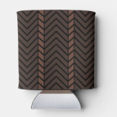 Chevron Pattern Brown Blikjeskoeler (Achterkant)