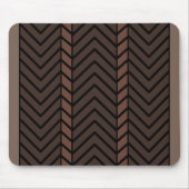 Chevron Pattern Brown Muismat (Voorkant)
