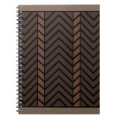 Chevron Pattern Brown Notitieboek (Voorkant)
