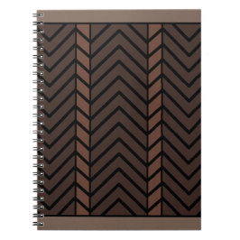 Chevron Pattern Brown Notitieboek