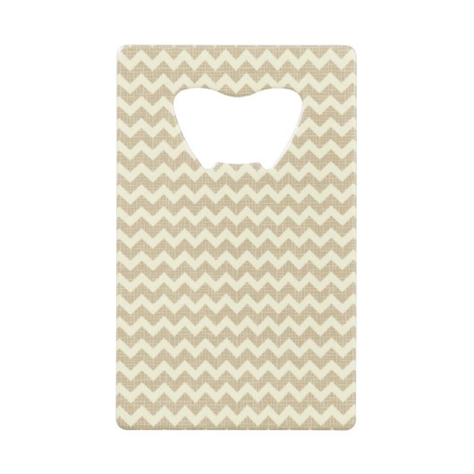 Chevron Pattern Creditkaart Flessenopener (Voorkant)