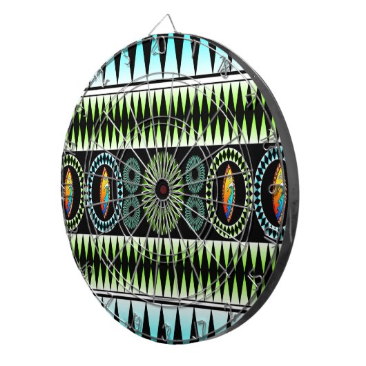 Chevron Pattern Dartbord (Voorkant Rechts)