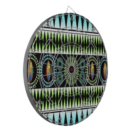 Chevron Pattern Dartbord (Voorkant Links)