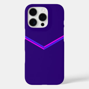 Chevron Pattern Design in Paars en roze iPhone 16 Pro Hoesje