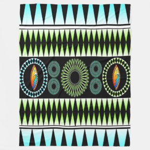 Chevron Pattern Fleece Deken
