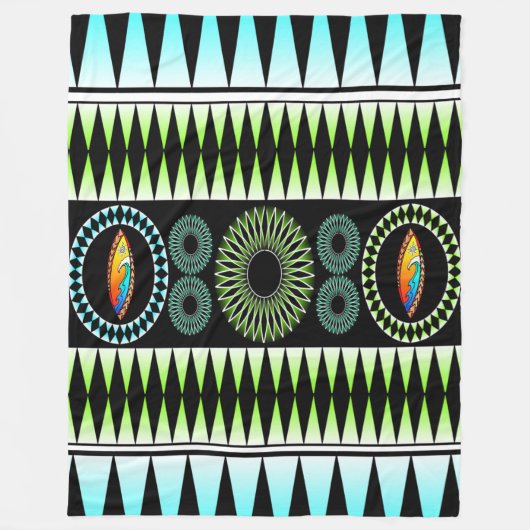 Chevron Pattern Fleece Deken (Voorkant)