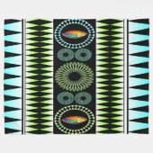 Chevron Pattern Fleece Deken (Voorkant (Horizontaal))