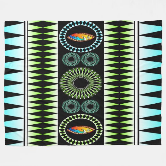 Chevron Pattern Fleece Deken (Voorkant (Horizontaal))