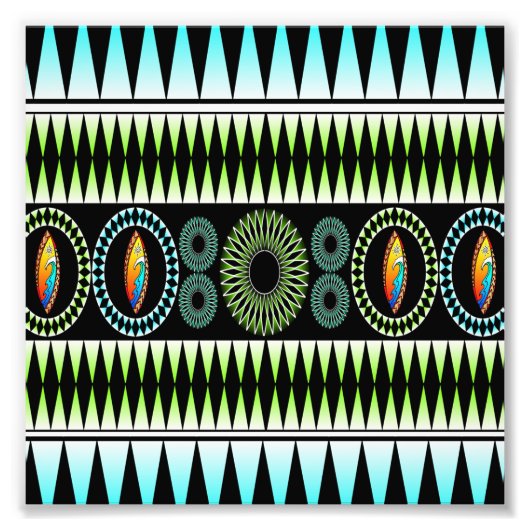 Chevron Pattern Foto Afdruk (Voorkant)