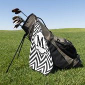 Chevron Pattern Golfhanddoek (Groen)