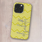 Chevron Pattern - Gray funky Script Name iPhone Hoesje
