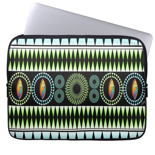 Chevron Pattern Laptop Sleeve (Voorkant)