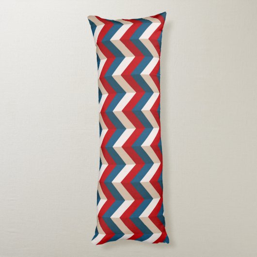 Chevron Pattern Lichaamskussen (Achterkant (Verticaal))