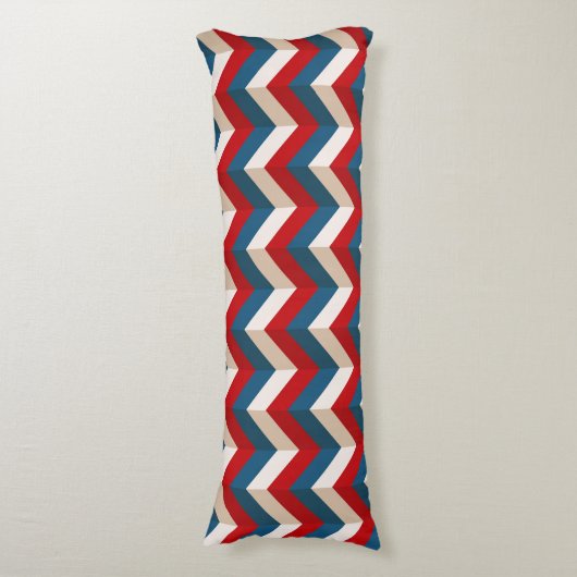 Chevron Pattern Lichaamskussen (Voorkant Verticaal)
