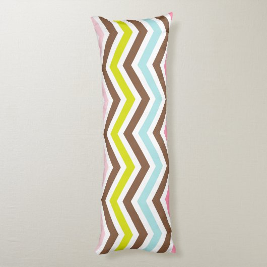 Chevron Pattern Lichaamskussen (Achterkant (Verticaal))