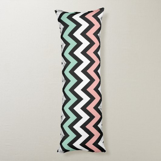 Chevron Pattern Lichaamskussen (Achterkant (Verticaal))