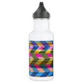 Chevron Pattern on Wood Texture #5 Waterfles (Rechts)