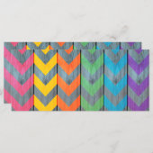 Chevron Pattern on Wood Texture by Shirley Taylor (Voorkant / Achterkant)