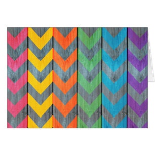 Chevron Pattern on Wood Texture by Shirley Taylor