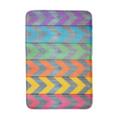 Chevron Pattern on Wood Texture by Shirley Taylor Badmat (Voorkant Verticaal)