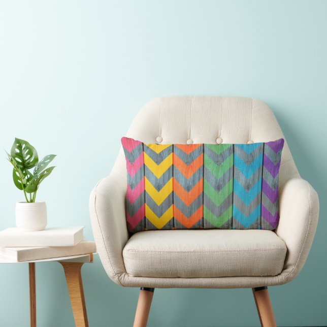 Chevron Pattern on Wood Texture by Shirley Taylor Kussen (Stoel)