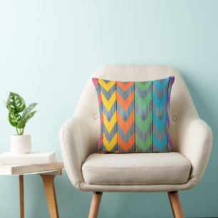 Chevron Pattern on Wood Texture by Shirley Taylor Kussen