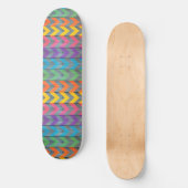 Chevron Pattern on Wood Texture by Shirley Taylor Persoonlijk Skateboard (Voorkant)