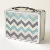 Chevron Pattern op metaal textuur door Shirley Tay (Achterkant)