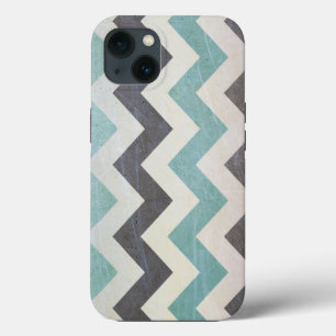 Chevron Pattern op metaal textuur door Shirley Tay Case-Mate iPhone Case