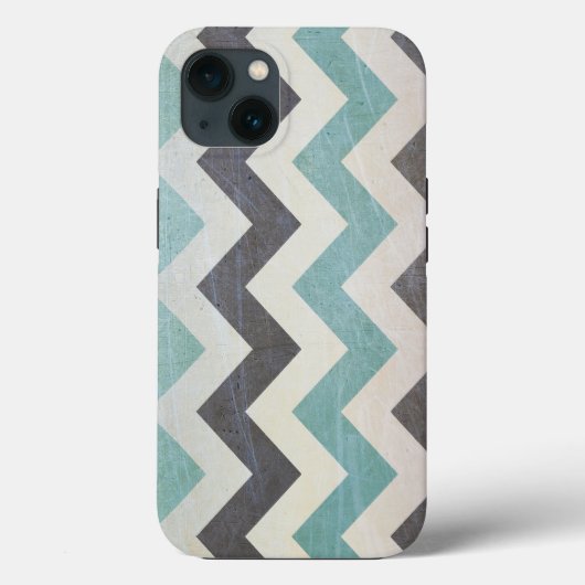 Chevron Pattern op metaal textuur door Shirley Tay Case-Mate iPhone Case (Achterkant)